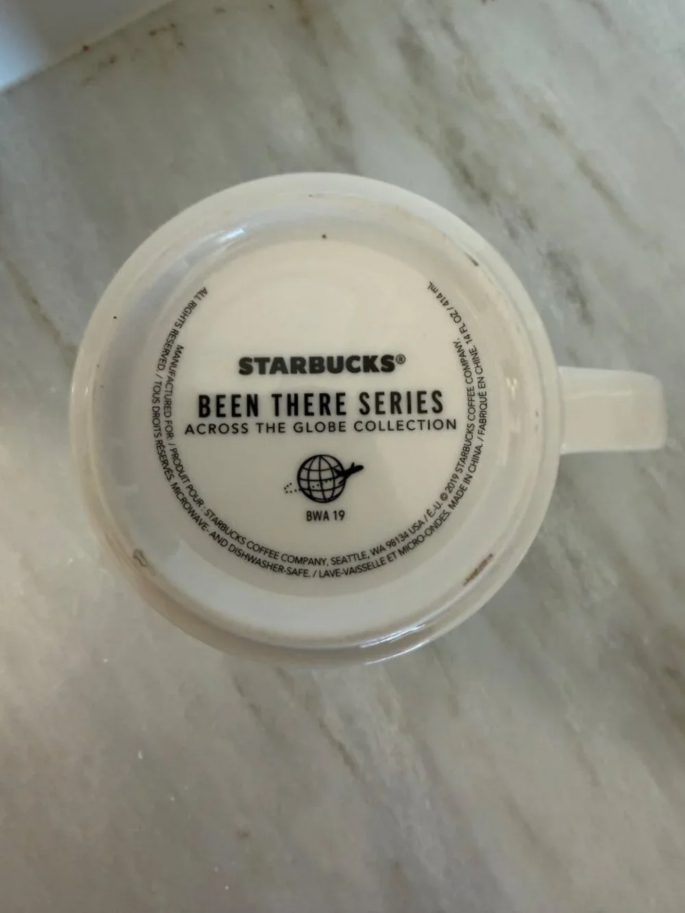 Starbucks Vancouver Been There Series Collectible Coffee Mug 14oz Ceramic Green